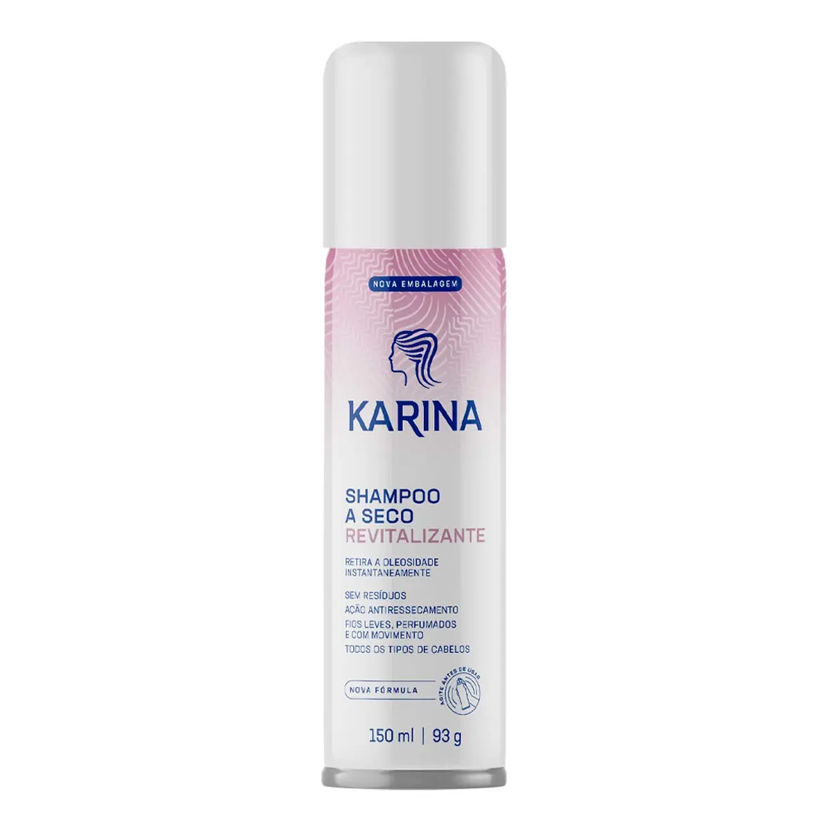 Shampoo A Seco Karina Revitalizante Frasco 150ml Spray