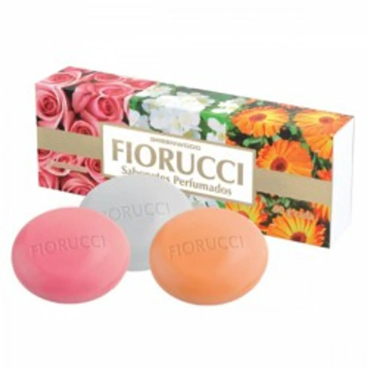 Sabonete Fiorucci Perfumados C/3 Rosa Gardenia Calend