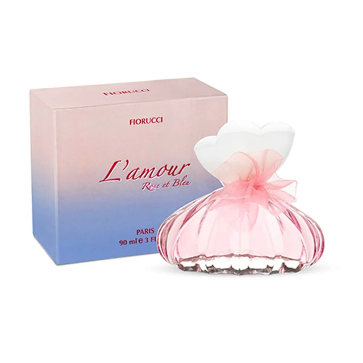 Deo Colônia Lamour Rose Et Bleu Paris Fiorucci Caixa 90ml
