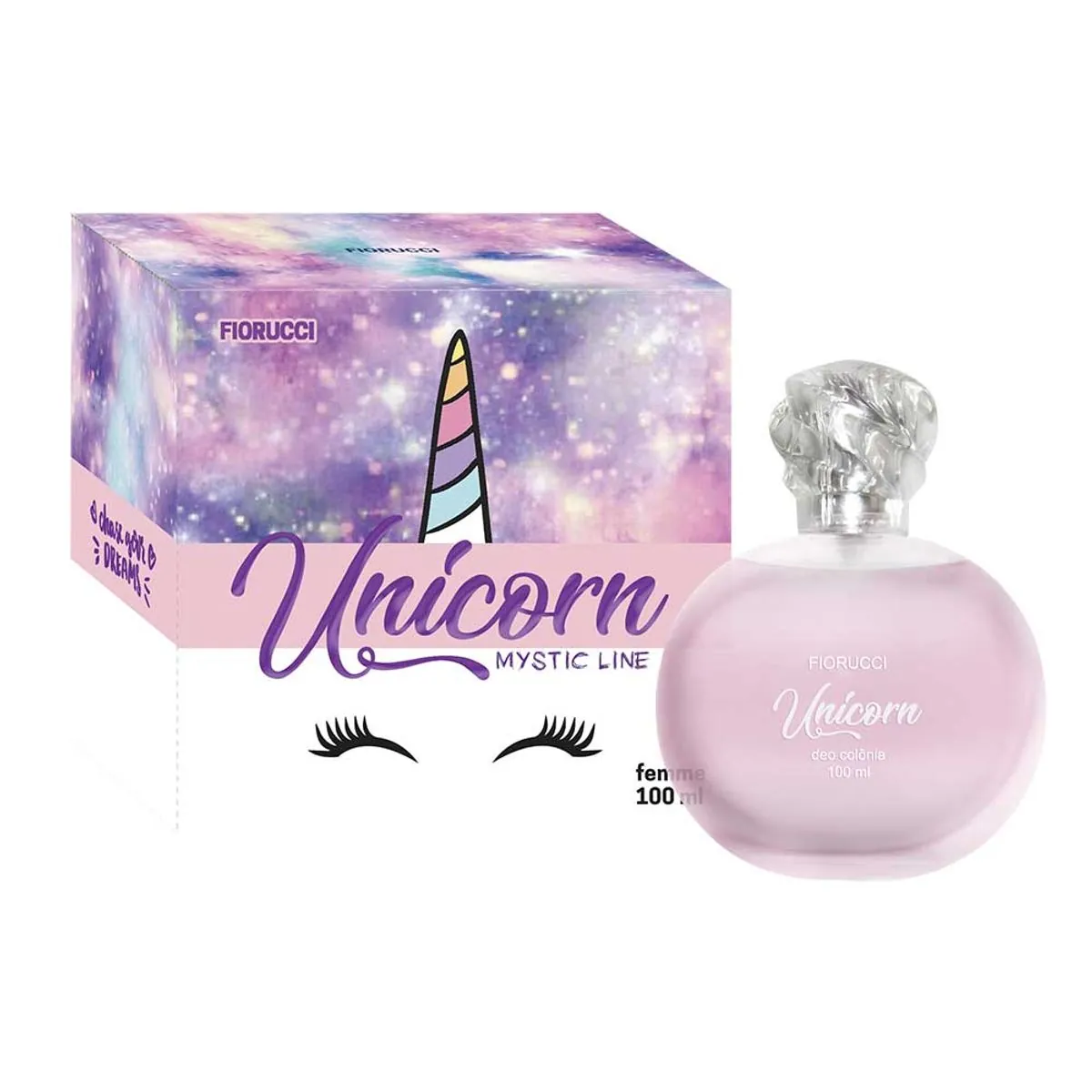 Deo Colônia Unicorn Pink Fiorucci Mystic Line Femme Caixa 100ml