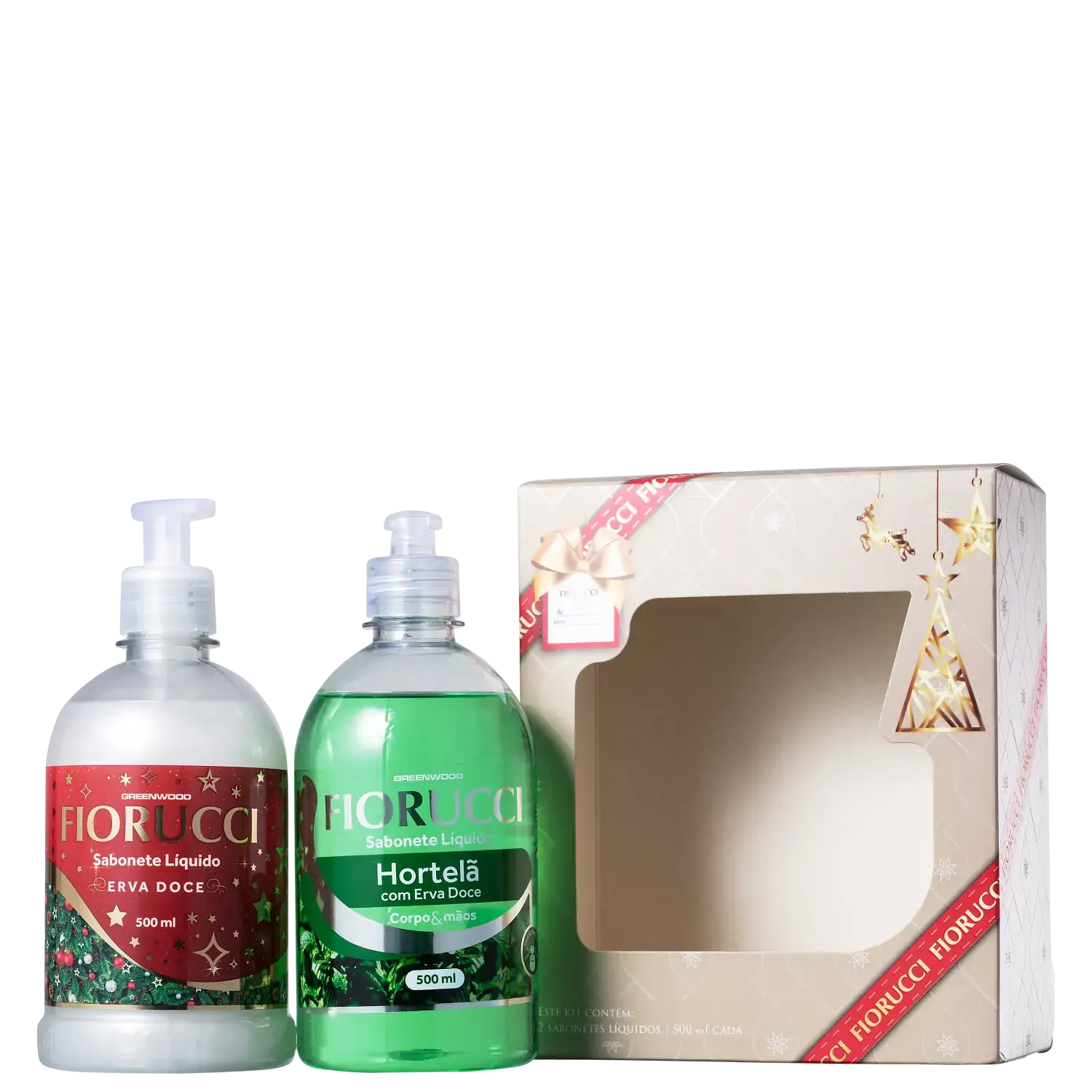 Sab Liq Fiorucci Kit Natal 500ml Erva Doce Hortela C/ Erva Doce