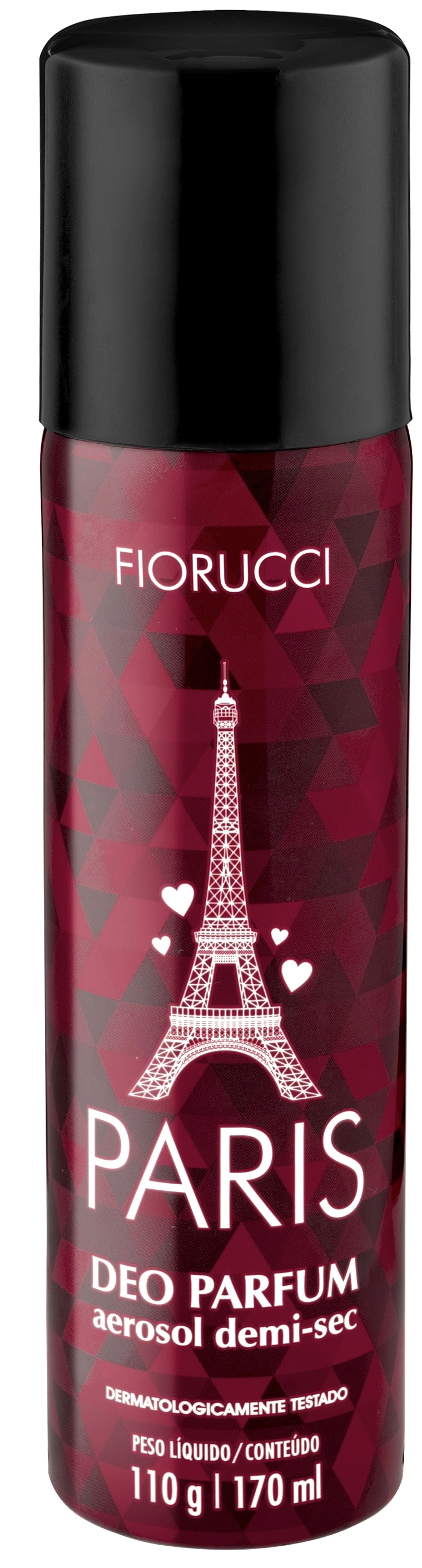 Desodorante Aerossol Demi Sec Paris Fiorucci 170ml Spray