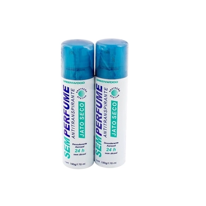 Desodorante Greenwood Aerossol Sem Perfume Jato Seco 2unidade X