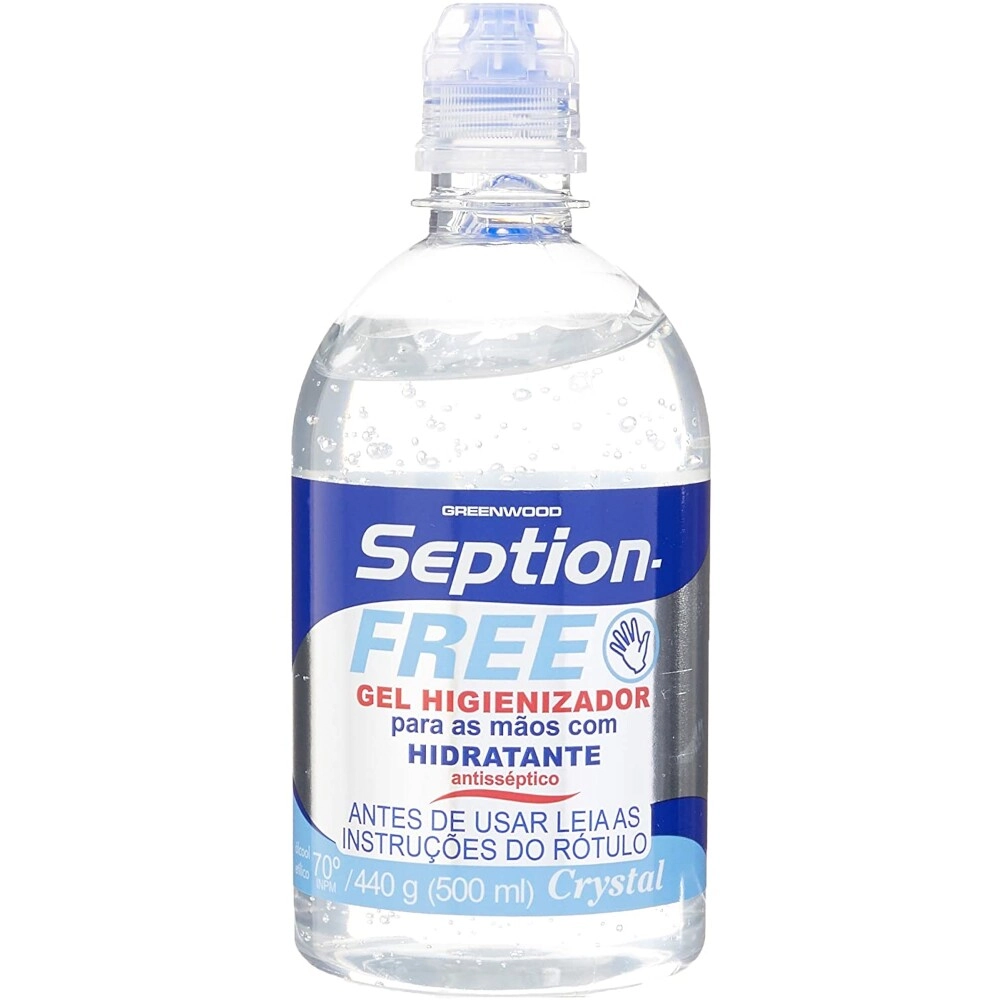 Gel Higie Seption Free Crystal 500ml Push Pull 2020
