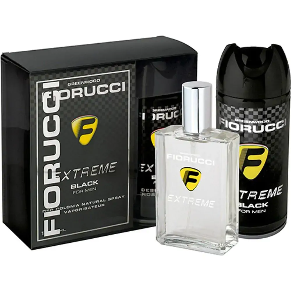 Kit Fiorucci For Men Black Col Desodorante
