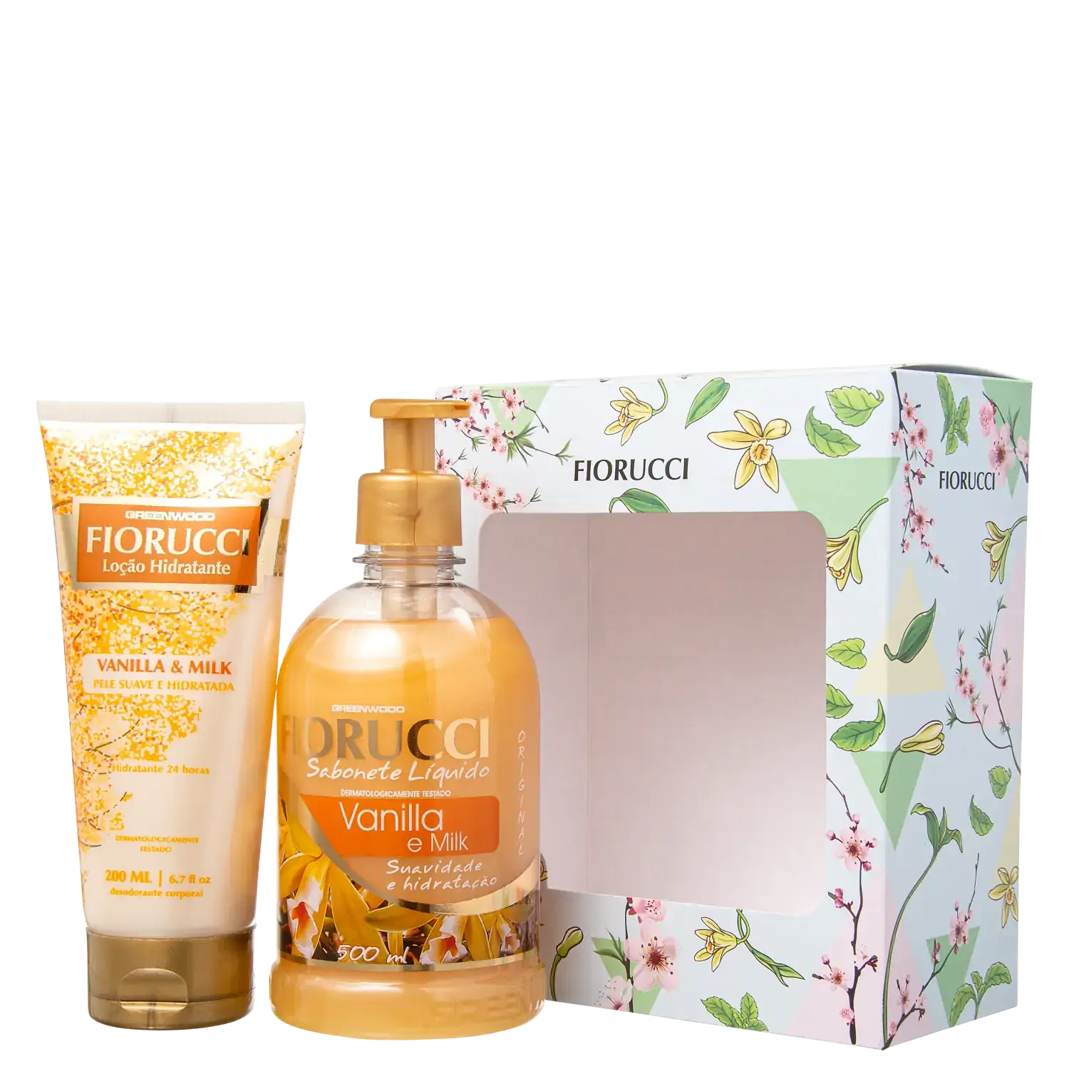 Kit Fiorucci Sabonete Liquido 500ml E Locao Hidratante 200ml Va .