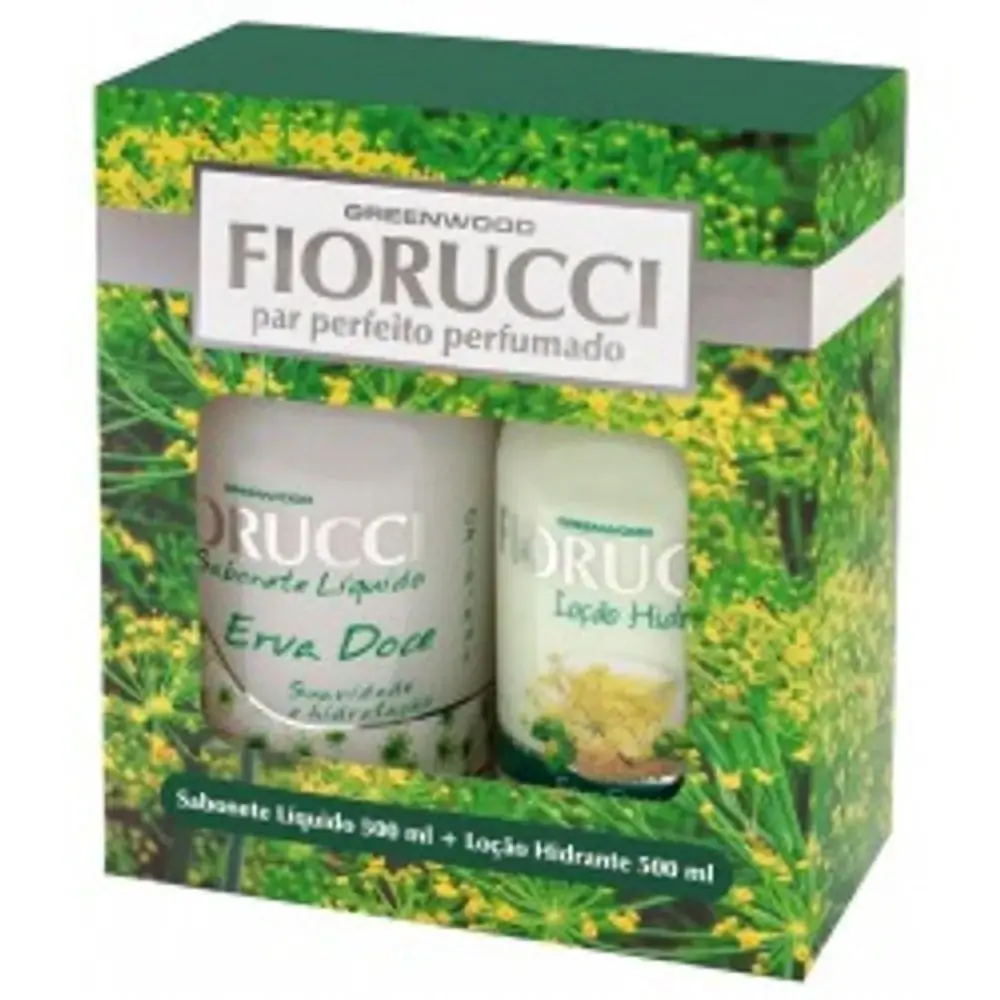 Kit Fiorucci Sabonete Erva Doce Sabonete Líquido Lc Hidr