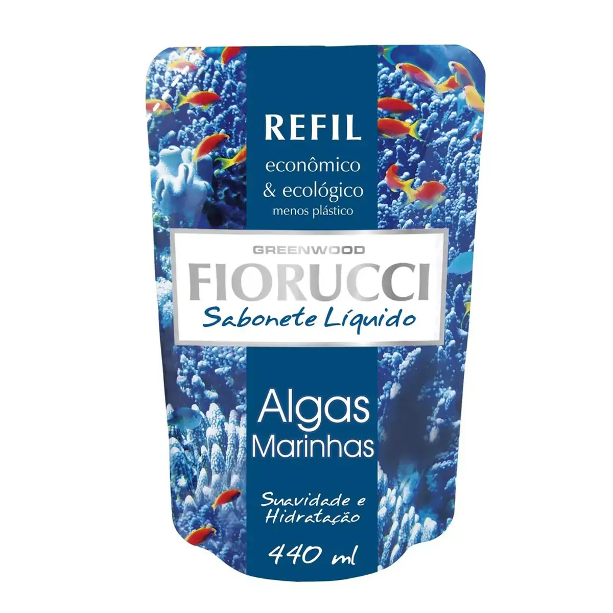 Refil De Sabonete Líquido Algas Marinhas 440ml Fiorucci