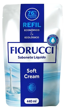 Refil Sabonete Líquido Fiorucci Soft Cream Com 440ml