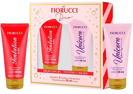 Kit Fiorucci Duo Locao Hidr 50ml 1 Unicorn 1 Tentation