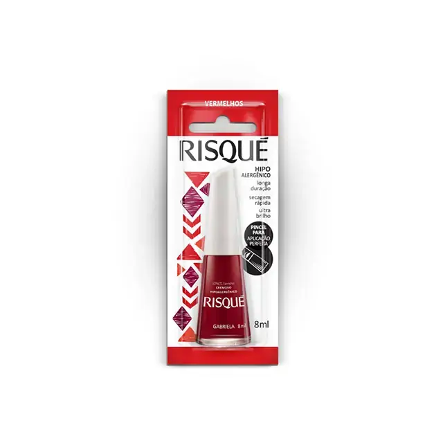 Esmalte Cremoso Gabriela 8ml Risque