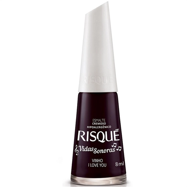 Esmalte Cremoso Vidas Sonoras Vinho I Love You 8ml Risque