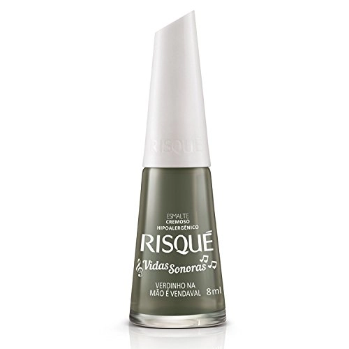 Esmalte Cremoso Vidas Sonoras Verdinha Na Mao E Vendaval 8ml Risque