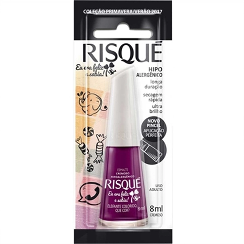 Esmalte Cremoso Eu Era Feliz E Nao Sabia Elefante Colorido 8ml Risque