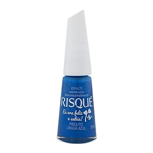Esmalte Cremoso Eu Era Feliz E Nao Sabia Pirulito Lingua Azul 8ml Risque