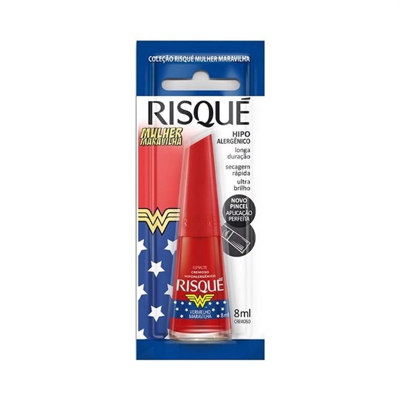 Esmalte Cremoso M. Maravilha Vermelho Maravilha 8ml Risque