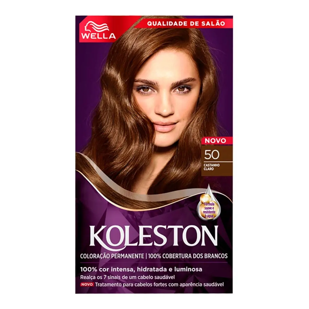 Kit tintura 50 castanho claro Wella Koleston