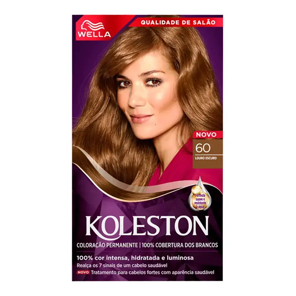 Kit tintura 60 louro escuro Wella Koleston