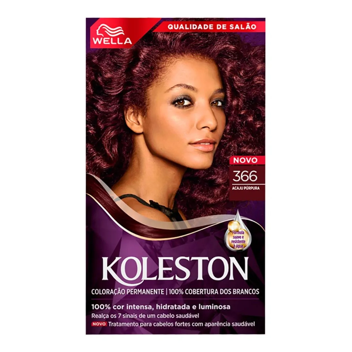 Kit tintura 366 acaju púrpura Wella Koleston