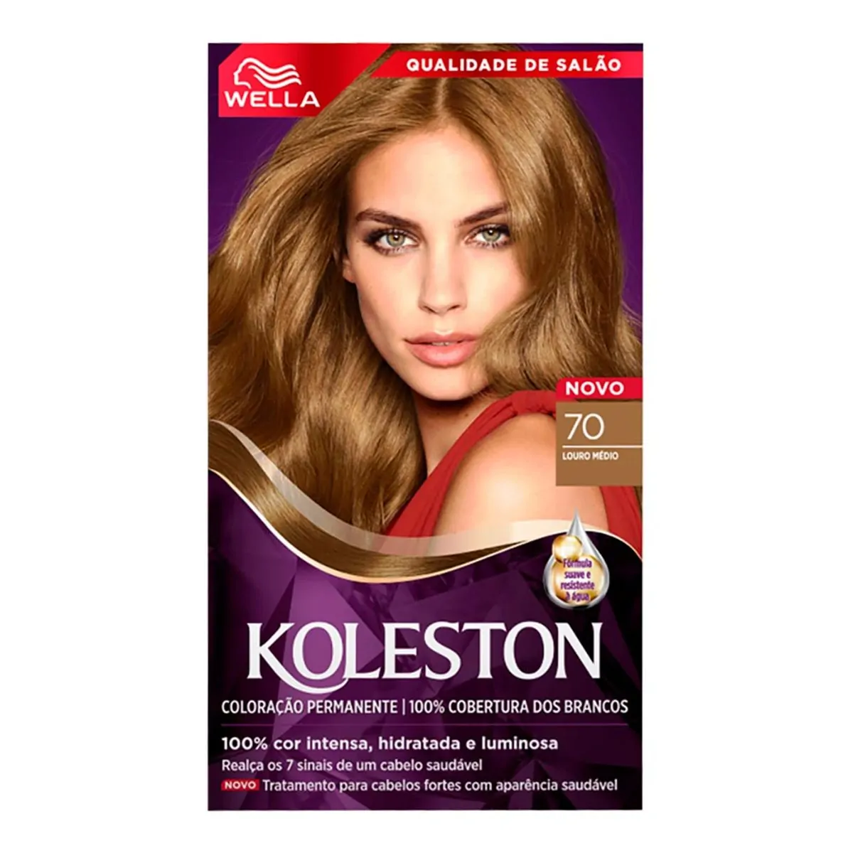 Kit tintura 70 louro médio Wella Koleston