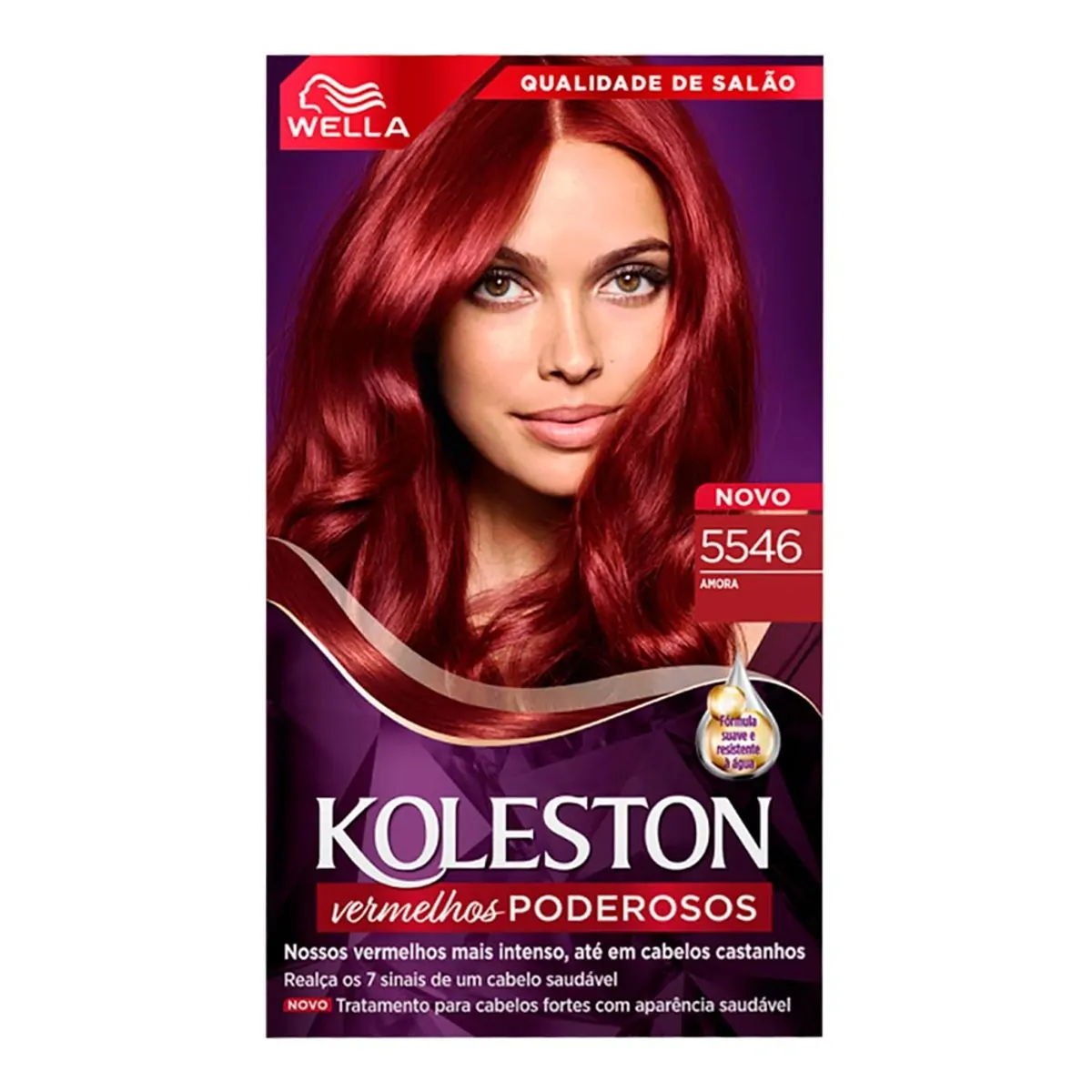 Kit Coloração Creme 5546 Amora Wella Koleston Vermelhos Poderosos