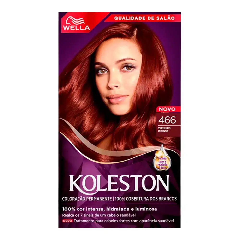 Tintura Wella Koleston Nº 466 Vermelho Intenso 1 Unidade