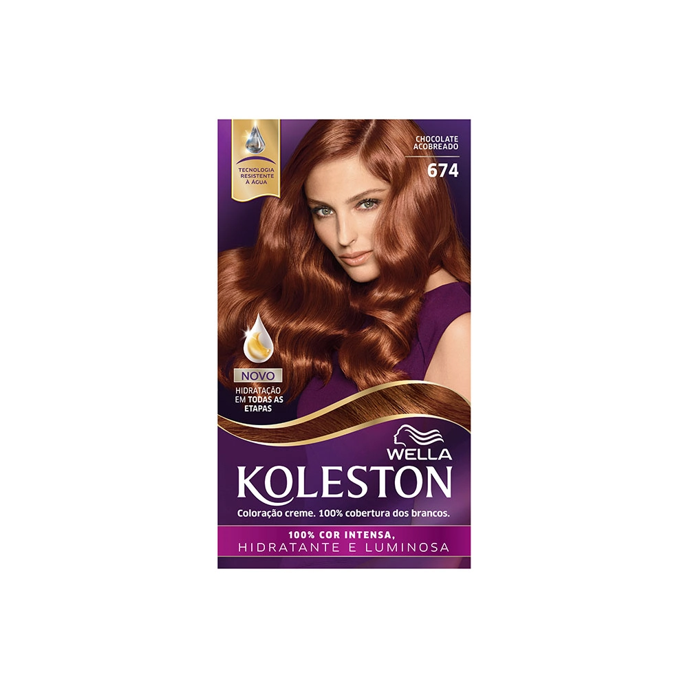 Coloracao Minikit Permanente Coty Koleston 674 Choc Acobrea 1un