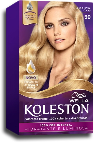 Kit Coloração Creme 90 Louro Ultraclaro Wella Koleston
