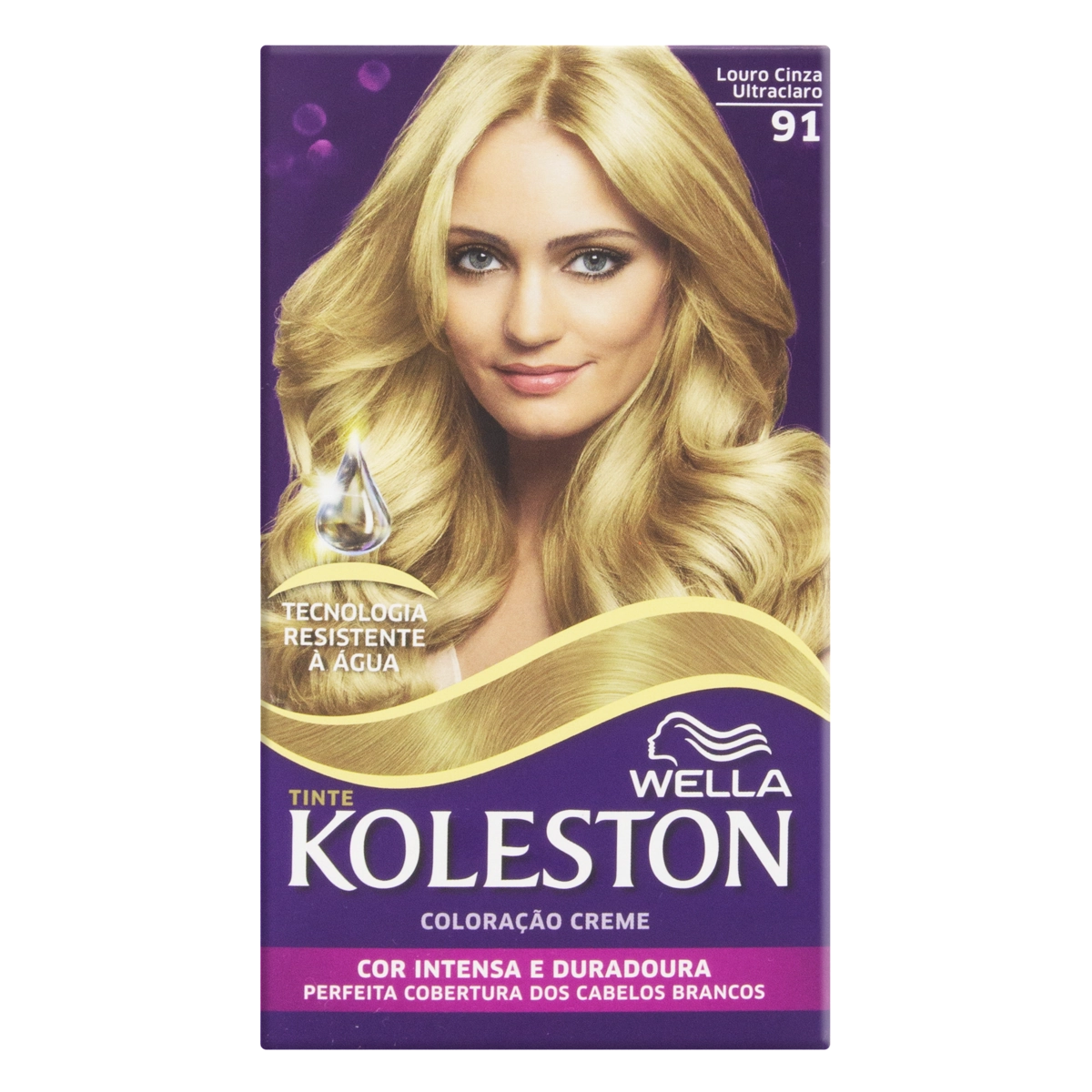 Kit Coloração Creme 91 Louro Cinza Ultraclaro Wella Koleston