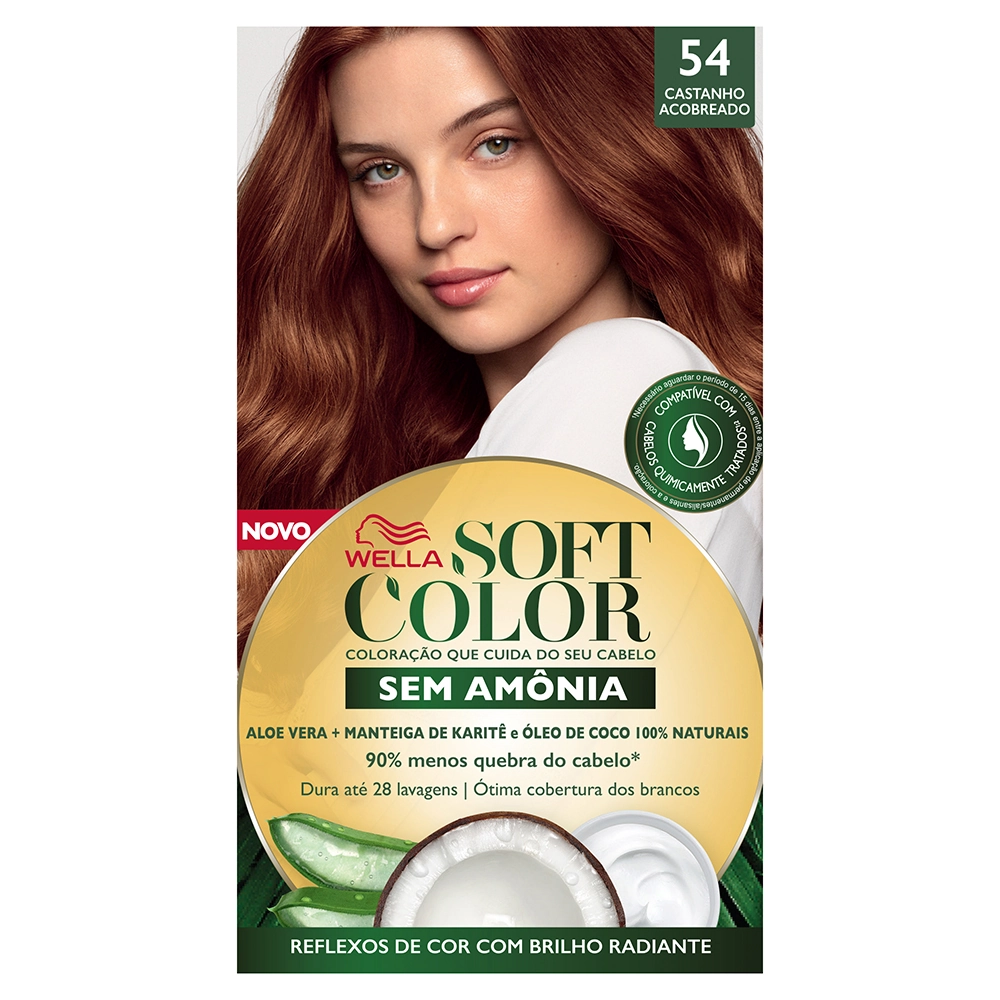 Tonalizante Soft Color 54 Castanho Acobreado