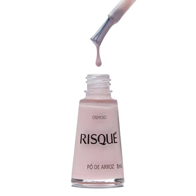 Esmalte Cremoso Po De Arroz 8ml Risque