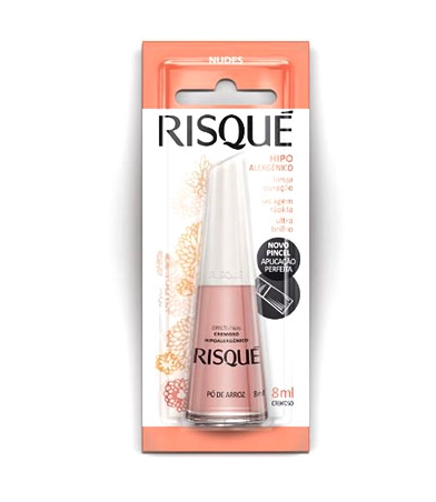Esmalte Cremoso Po De Arroz 8ml Risque