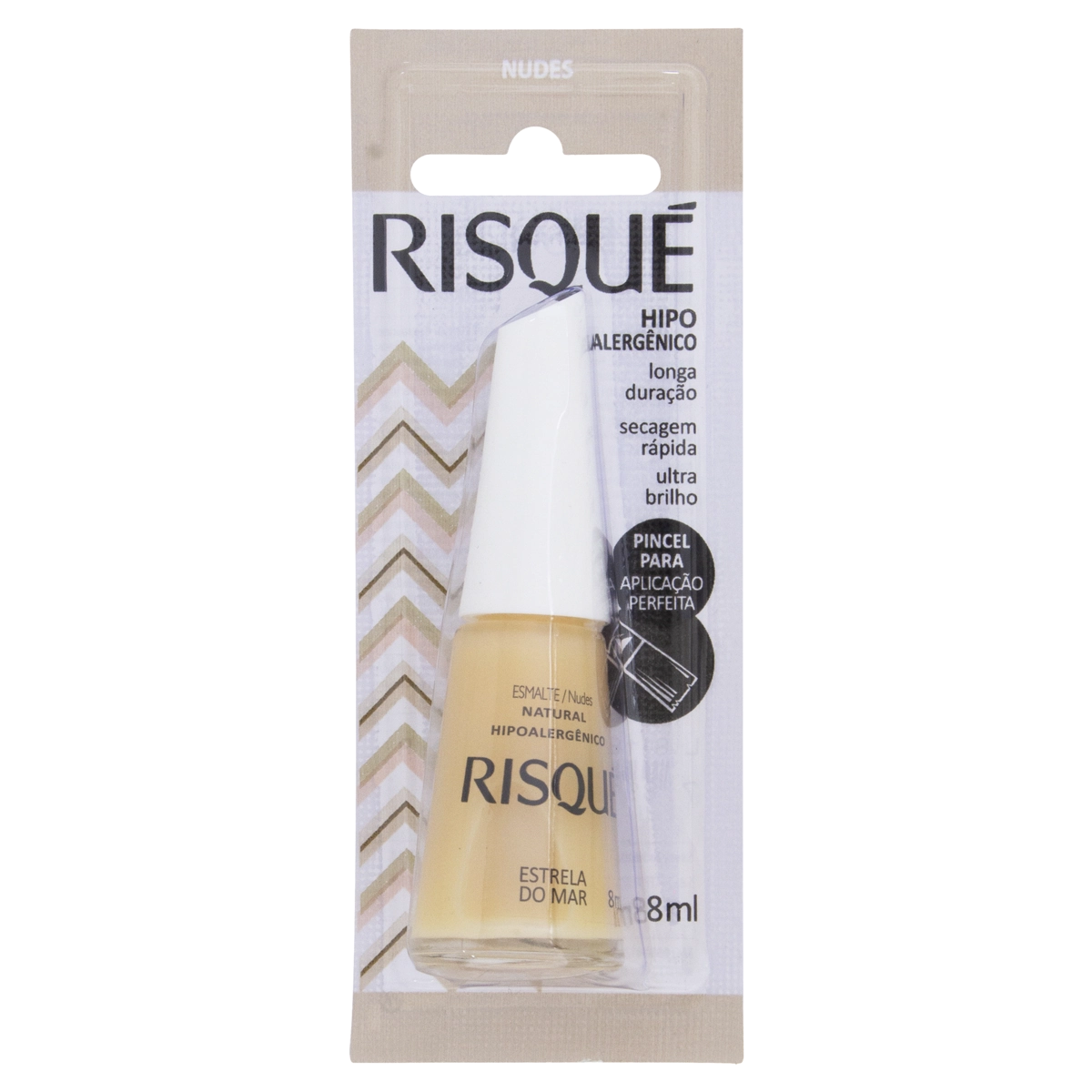 Esmalte Natural Estrela Do Mar Risqué Nudes Blister 8ml