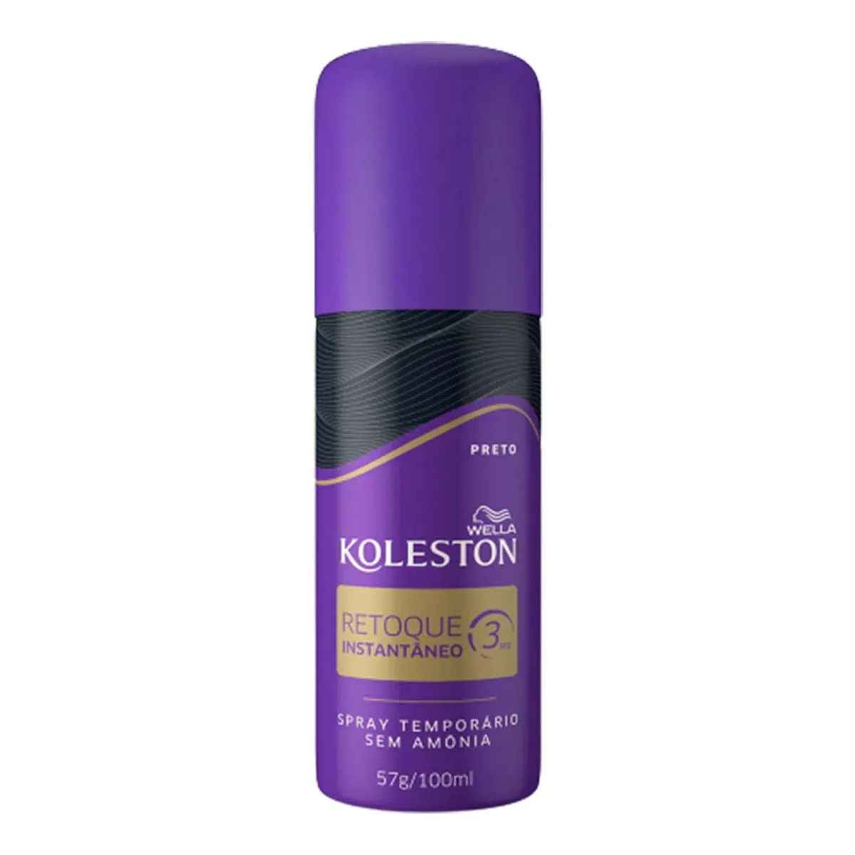 Spray Retoque De Raiz Koleston Preto - 100ml