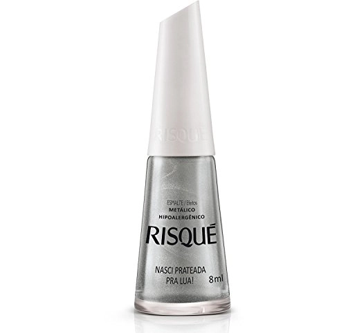 Esmalte Nasci Prateada Para Lua 8ml Risque