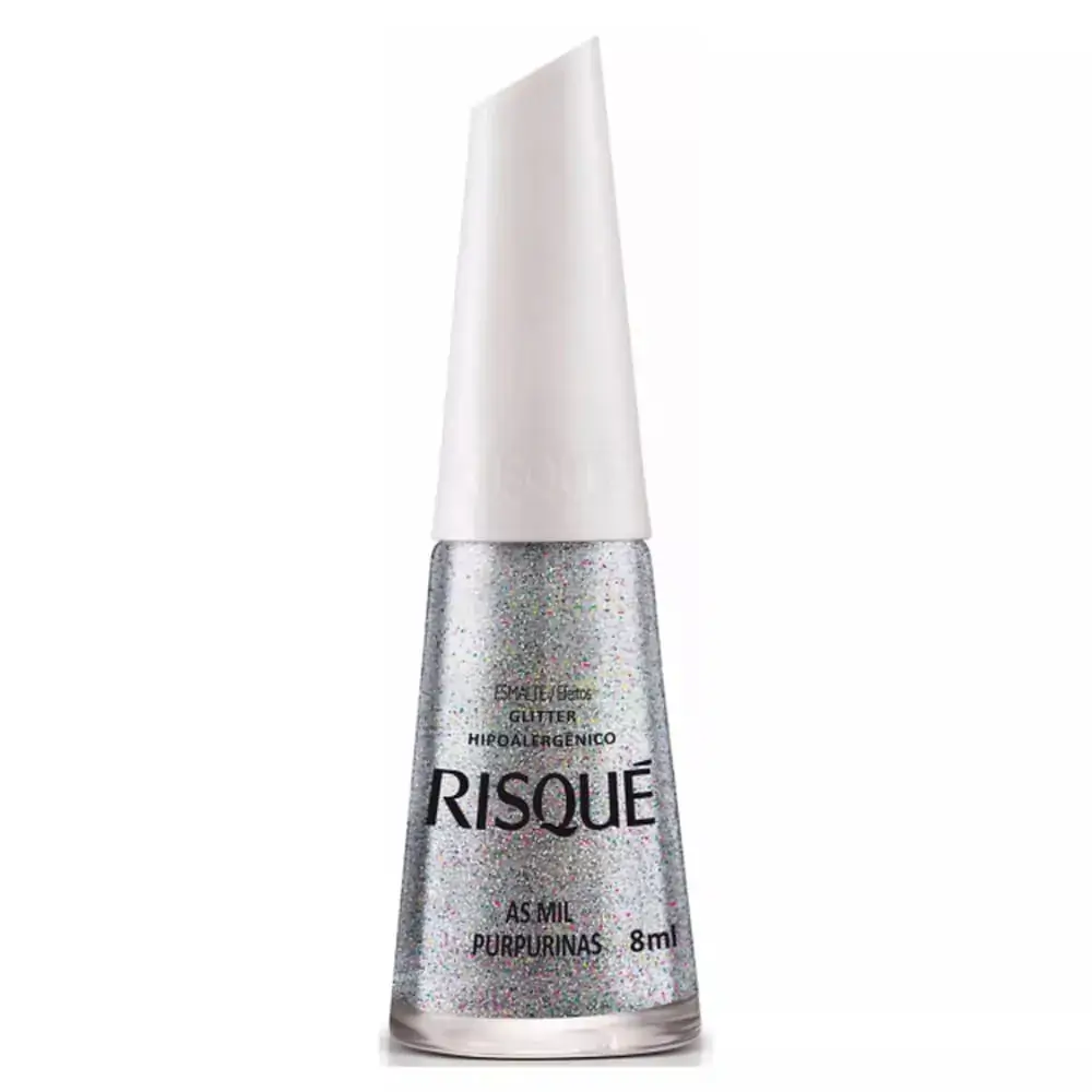 Esmalte Glitter As Mil Purpurinas Risqué Efeitos Blister 8ml