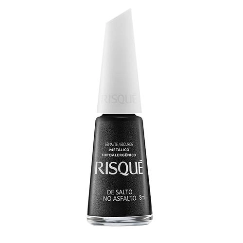 Esmalte Metálico De Salto No Asfalto Risqué Escuros Blister 8ml