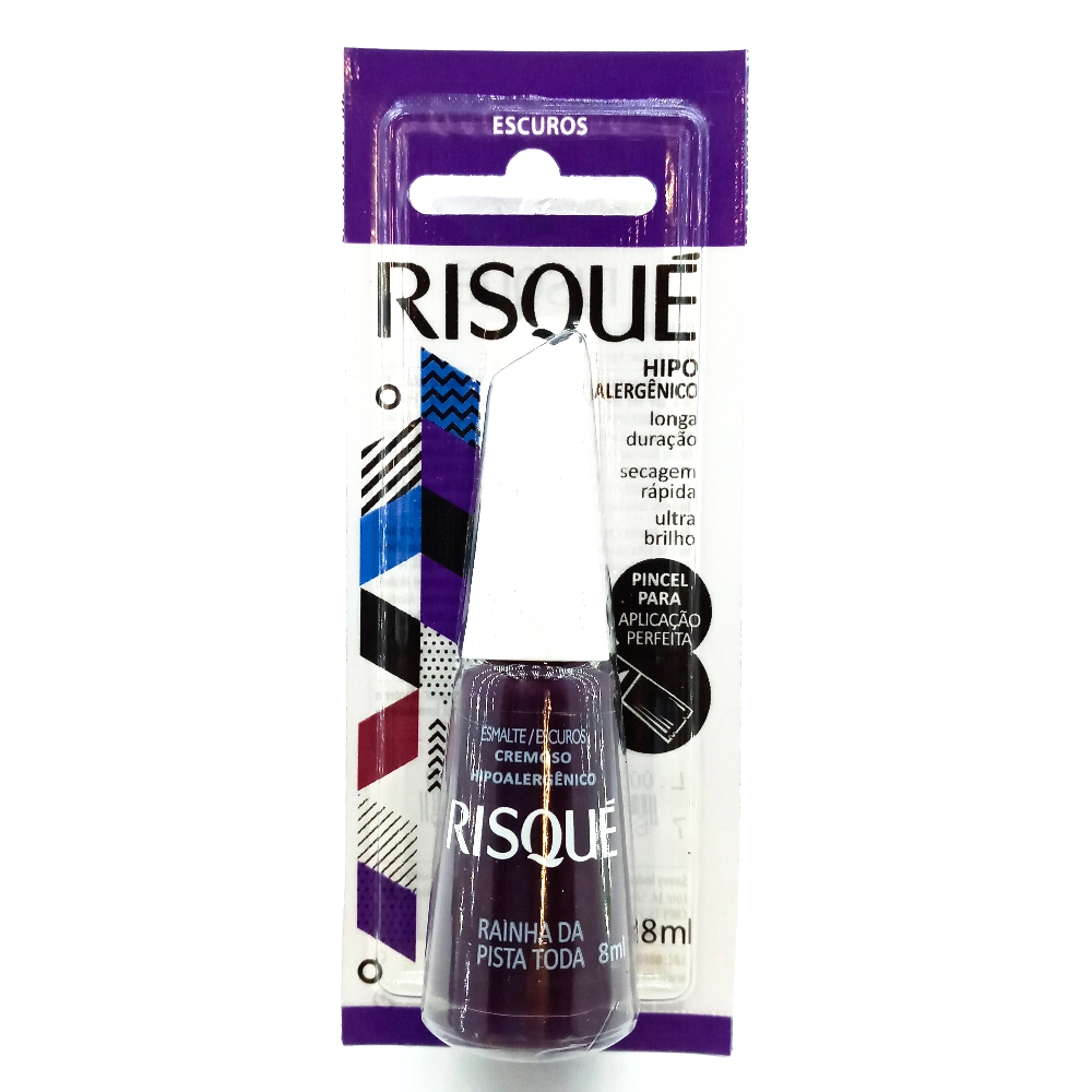 Esmalte Risque Novos Escuros Rainha Pista 1un