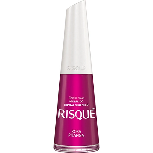 Esmalte Metálico Rosa Pitanga Risqué Rosas Blister 8ml