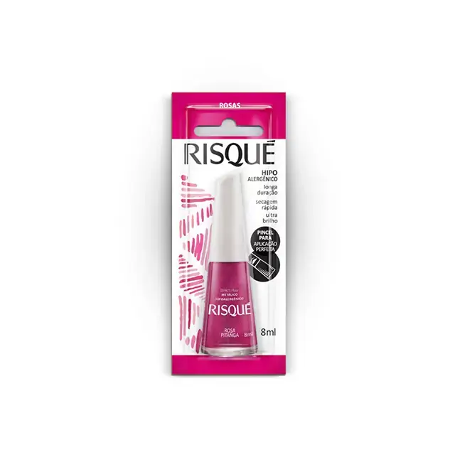 Esm Risque Metal Rosa Pitanga 6x1 Sm