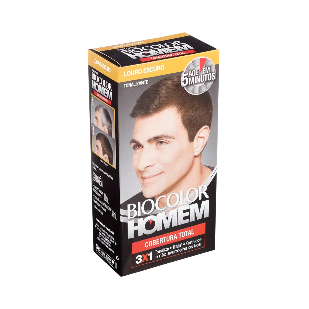 Kit tintura louro escuro Biocolor Homem
