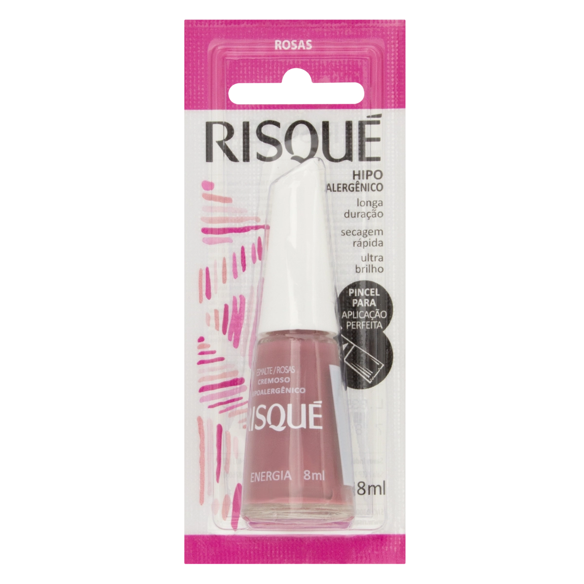 Esmalte Cremoso Energia Risqué Rosas Blister 8ml