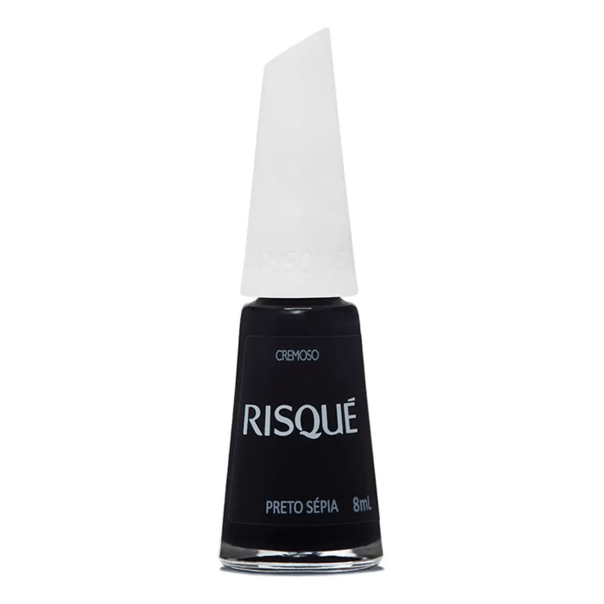 Esmalte Risqué Preto Sépia 1 Unidade 8ml