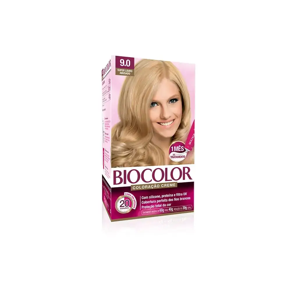 Tintura Biocolor Kit Creme 9.0 Louro Muito Claro