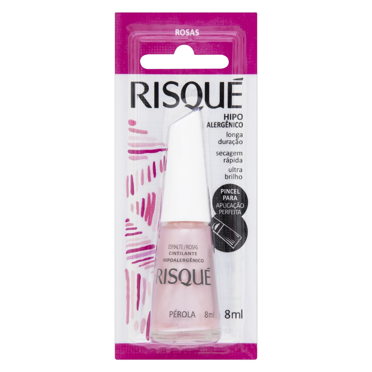 Esmalte Cintilante Perola 8ml Risque