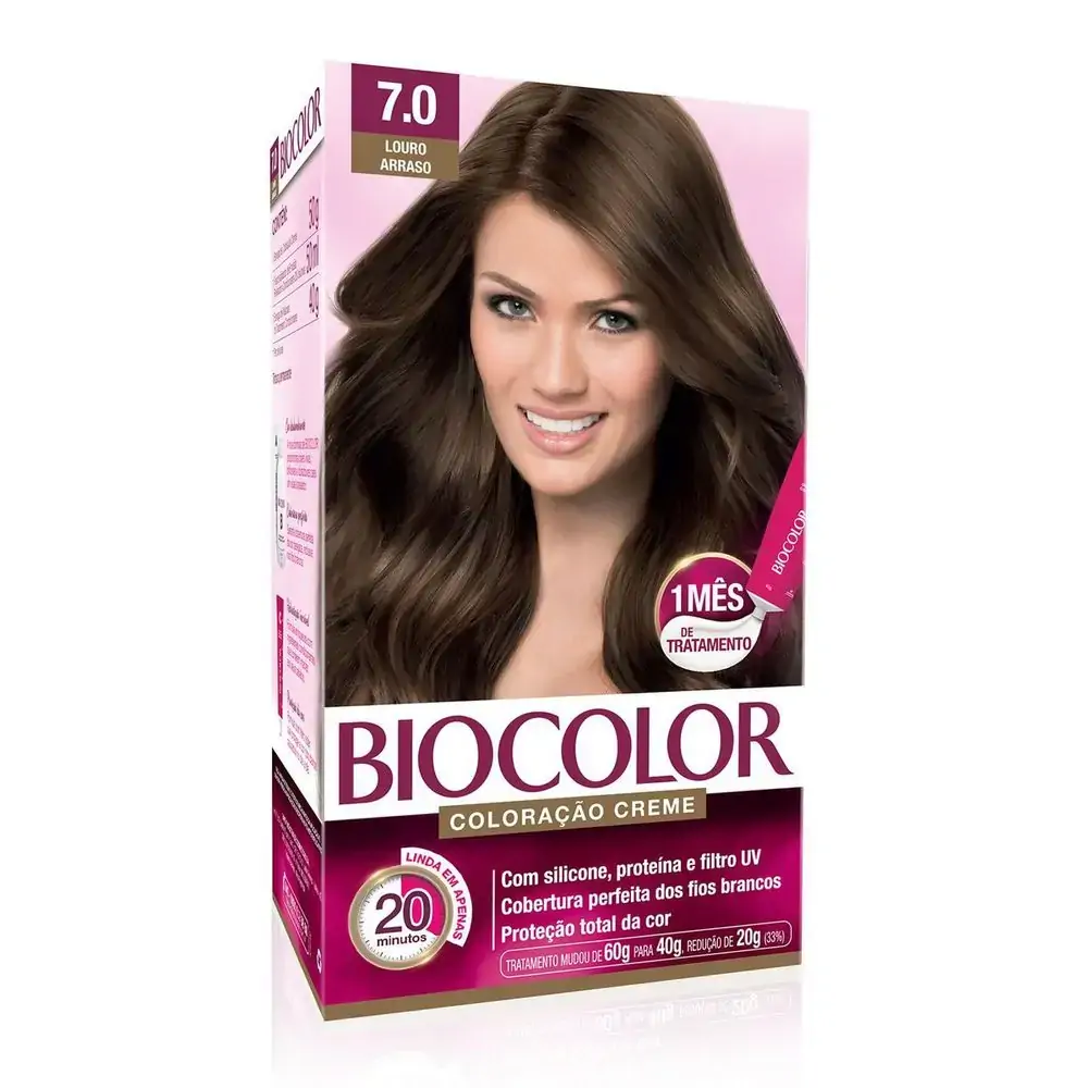 Tint Biocol Creme 7.0 Louro Medio R