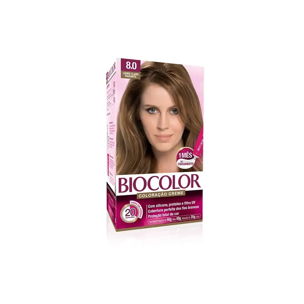 Tint Biocol Kit Creme 8.0 Lour Clar 1x1