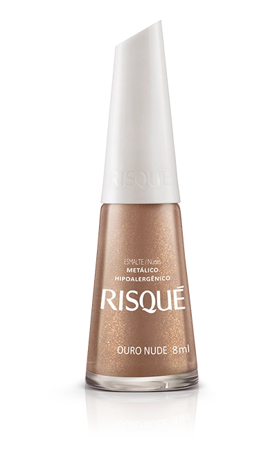Esmalte Risque Met 8ml Nude Ouro