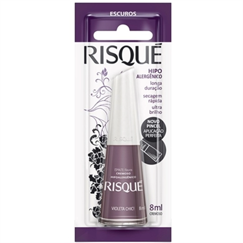 Esmalte Cremoso Violeta Chique 8ml Risque