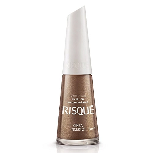 Esmalte Metalico Cinza Incerto 8ml Risque